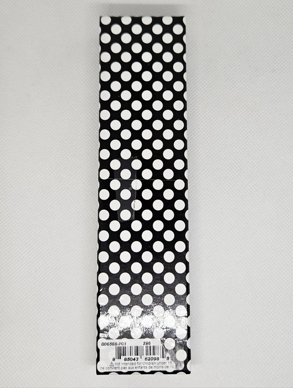 Betsey Johnson Crystal Pen Black Kiss Print With Bow Charm